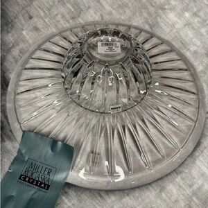 Miller Rogaska Crystal “SoHo” Chip & Dip set